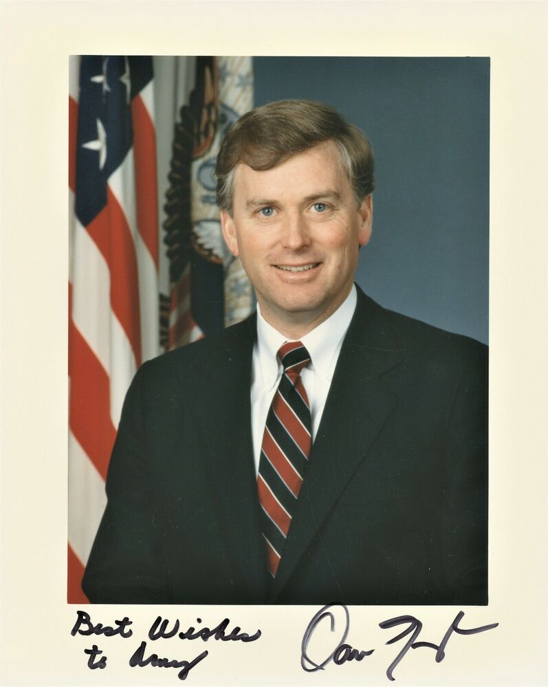 DAN QUAYLE Signed Photo Poster painting