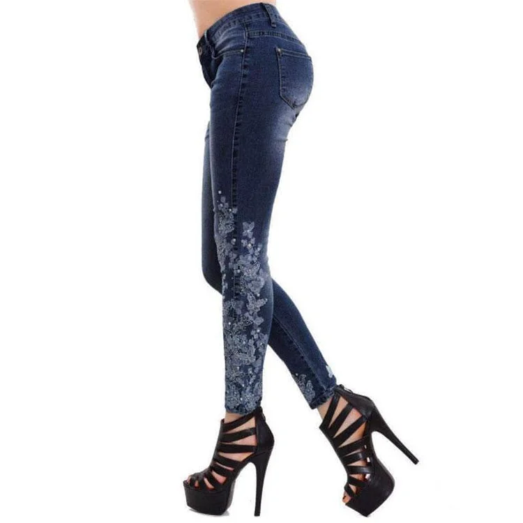 Women Embroidered Slim Fit Jeans | 168DEAL