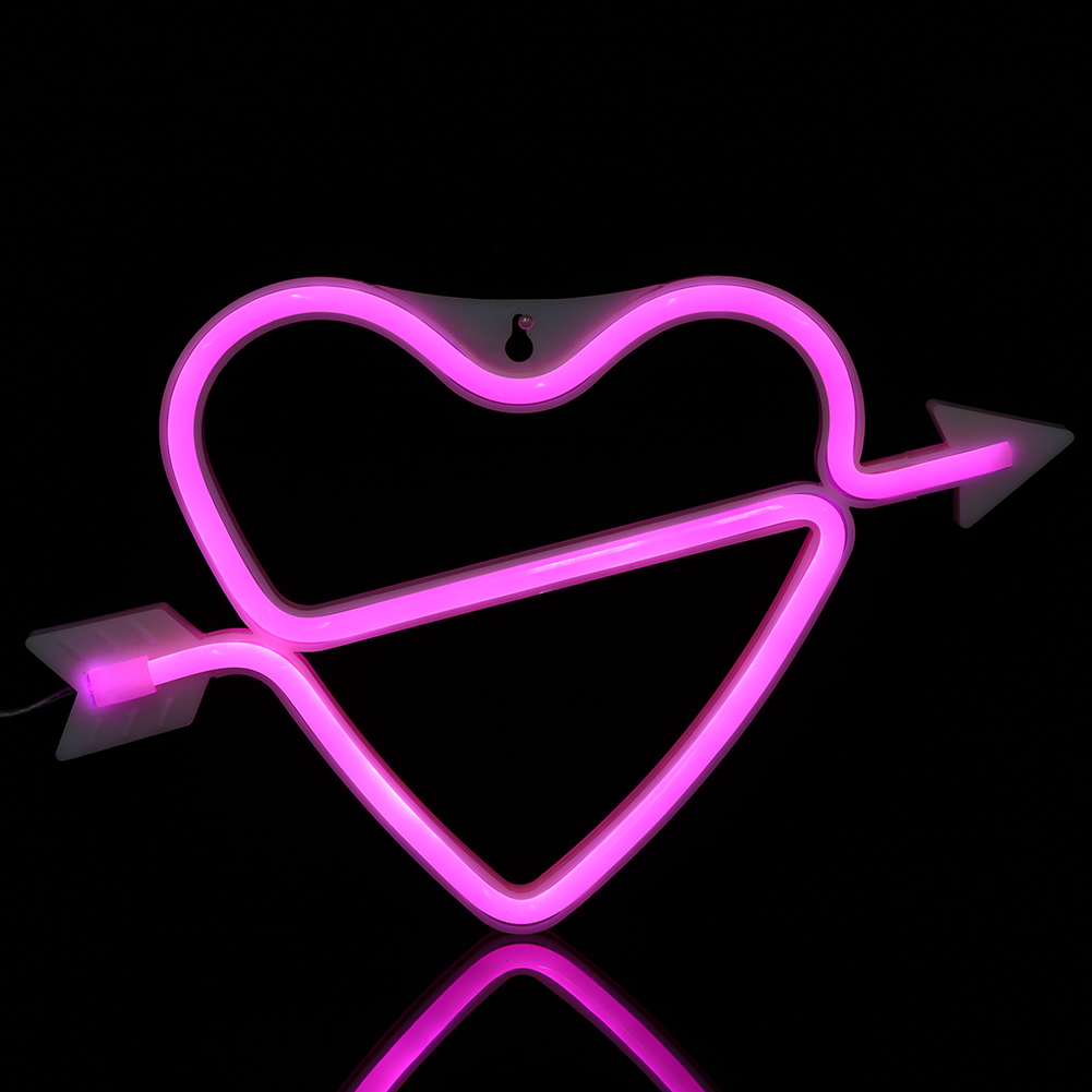 

LED Neon Heart Sign Art-Neon Night Light, 501 Original