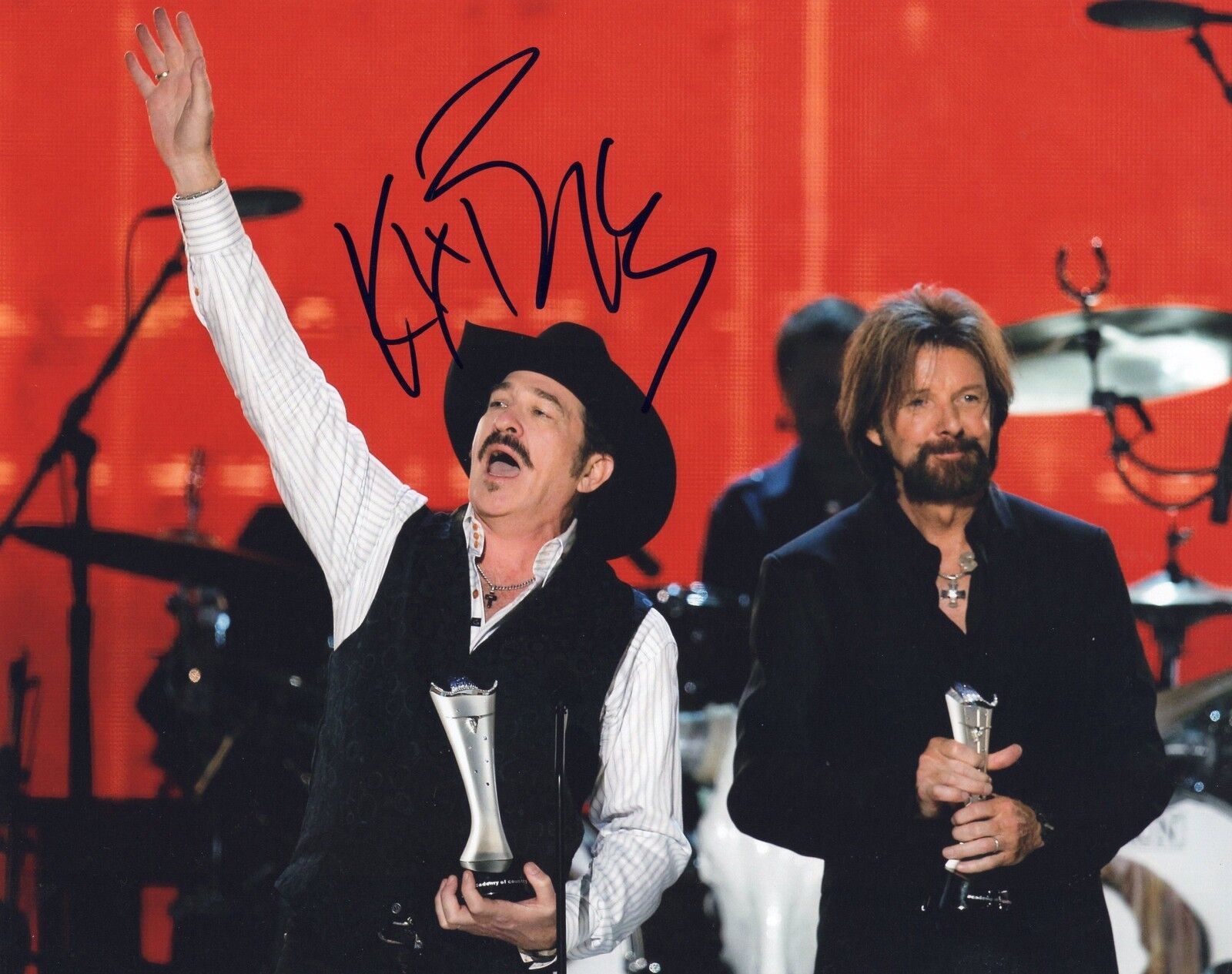 Kix Brooks Signed Brooks and Dunn 8x10 Photo Poster painting w/COA