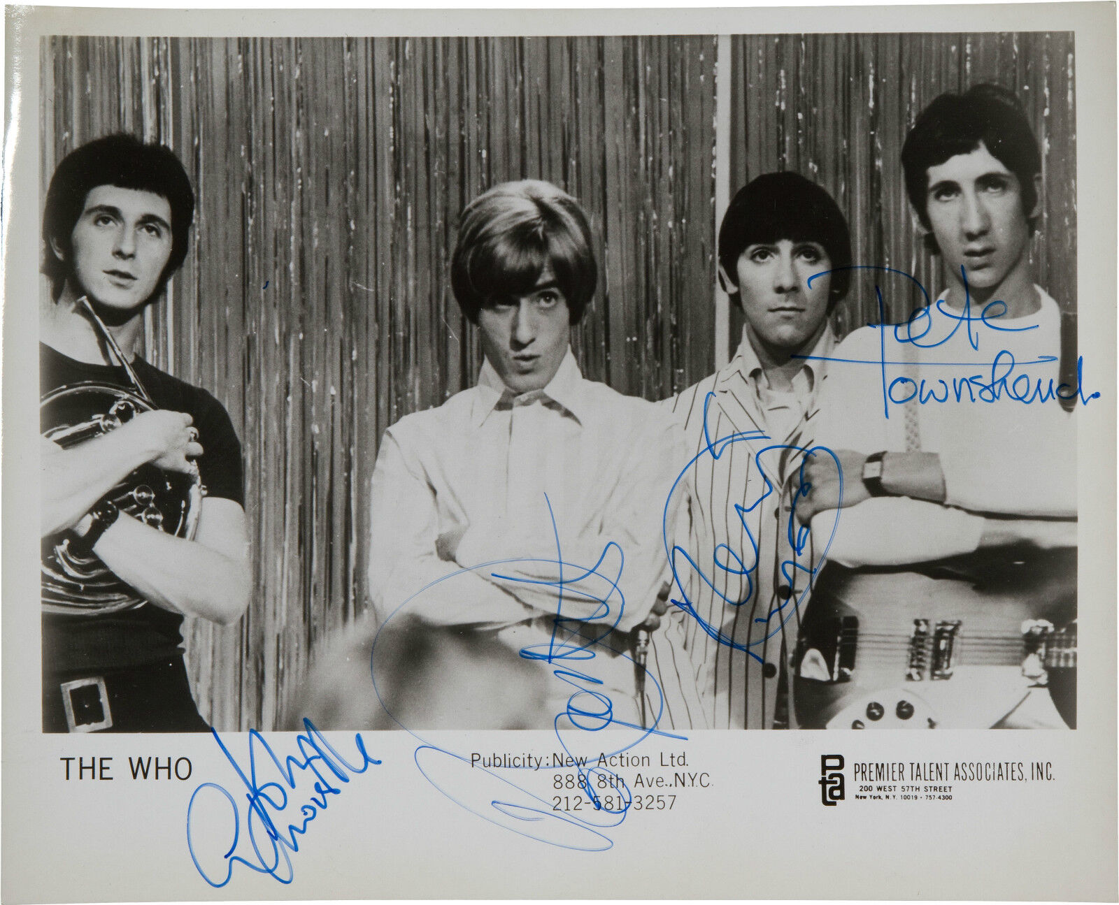 THE WHO Autographed Photo Poster paintinggraph - Daltrey / Townshend / Entwistle / Moon preprint