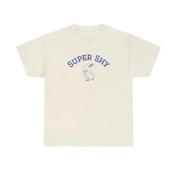 NewJeans Album Get Up Super Shy Bunny Logo T-shirt