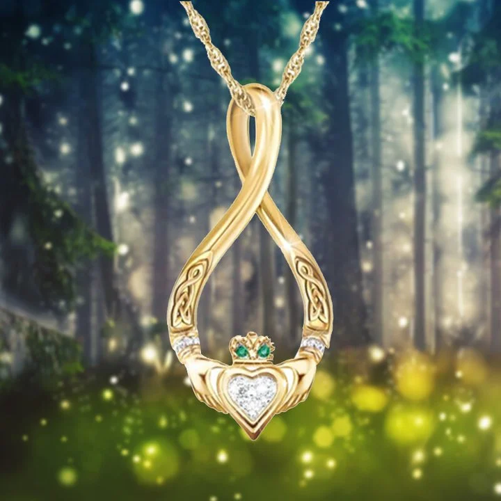 "Infinite" Irish Emerald Island Necklace