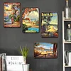 4PCS Hawaiian Style - Metal Tin Signs Set(8*12Inch/12*16Inch)