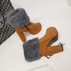 Gioiacombo&trade; Nuovi stivali invernali con tacco alto moda donna