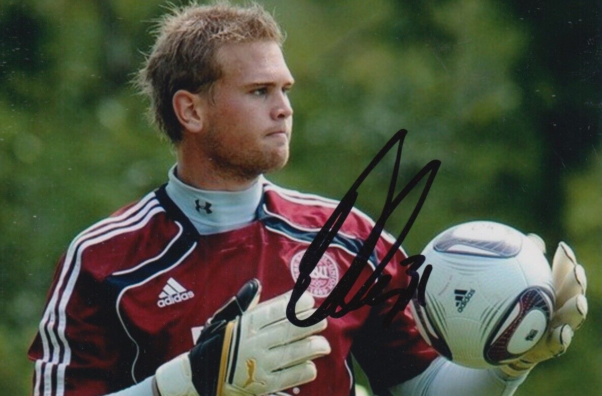 MIKKEL ANDERSEN HAND SIGNED 6X4 Photo Poster painting DENMARK FOOTBALL AUTOGRAPH