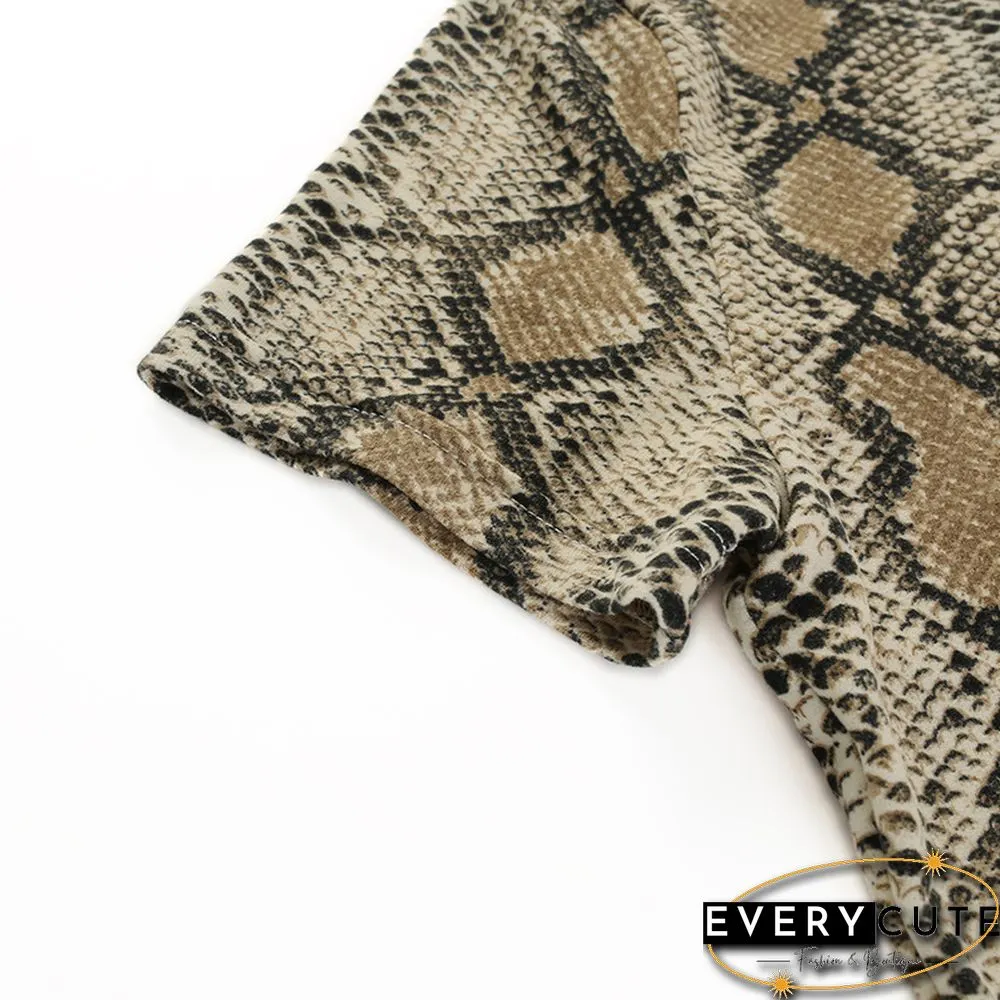 Sexy Snake Print Crop Top For Women!