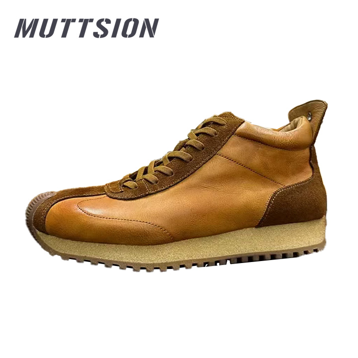 MUTTSION Fashion Lightweight Comfortable Retro High-top Shoes MUTTSION.COM MUTTSION