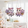 2 PCS Flying Rabbit - 5D DIY Pendant