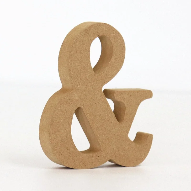 Vintage Wooden Alphabet High Quality Alphabet Design English DIY Crafts Birthday Party Wedding Home Decoration