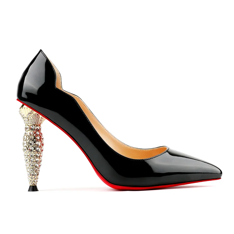 100mm Diamond Red bottom  high heels VOCOSI VOCOSI