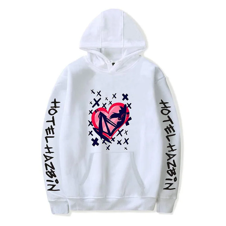 Hazbin Hotel Long Sleeve Hoodies Sweatshirt Pullover Clothes at Hiphopee