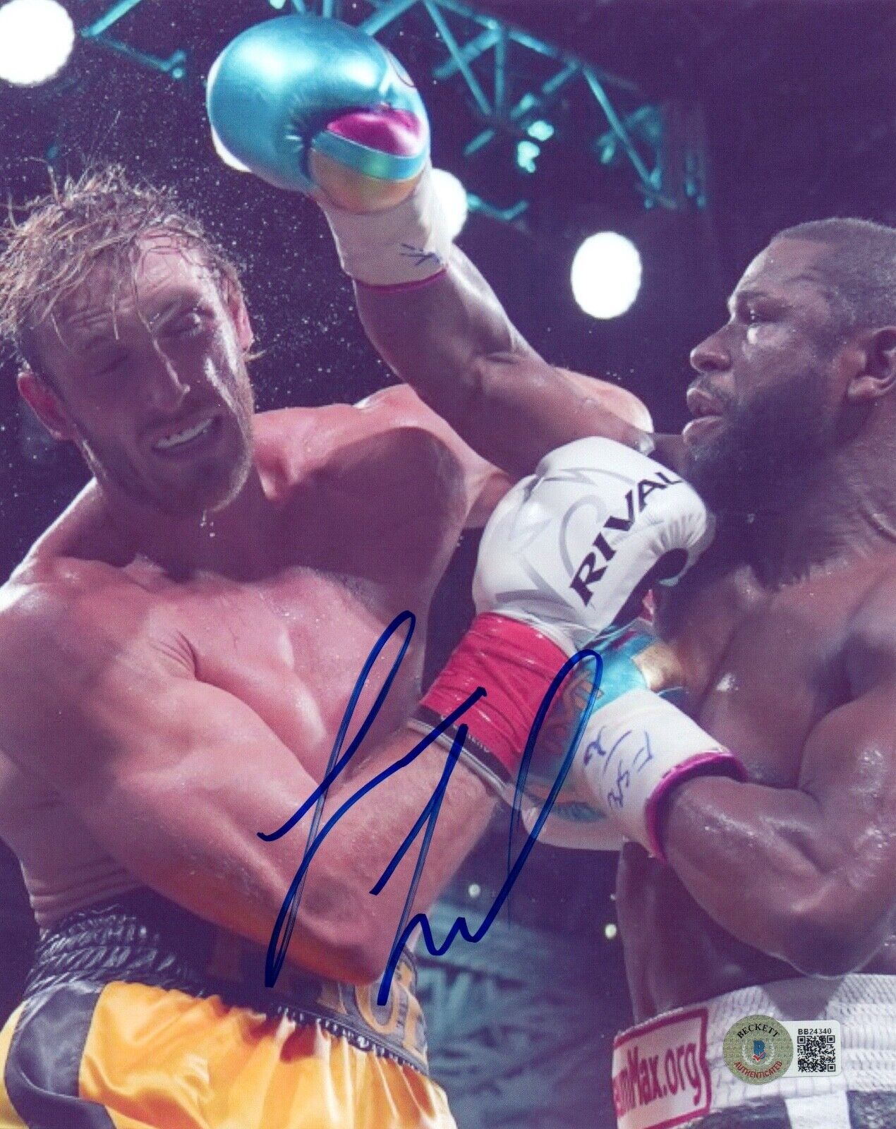 Logan Paul Signed Autographed 8x10 Photo Poster painting Mayweather Boxer Boxing Beckett BAS COA