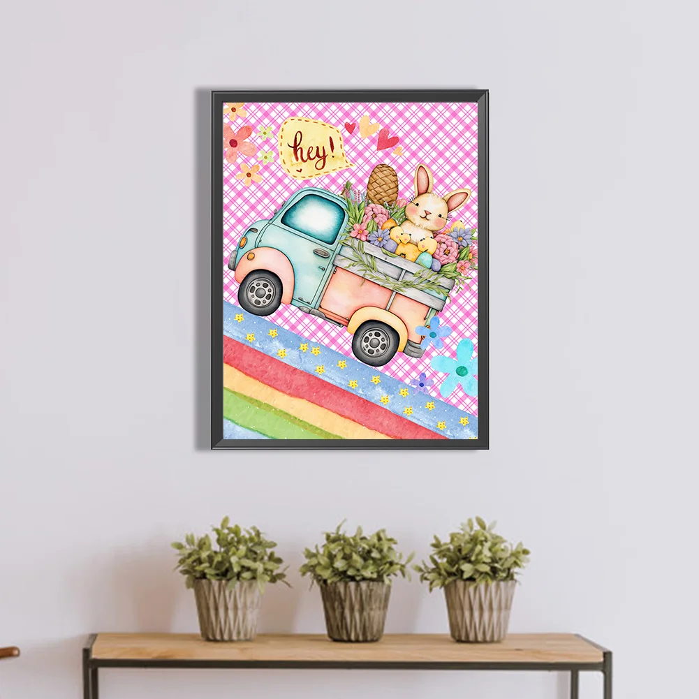 Full Round Diamond Painting 30*40cm - Toy Rabbit