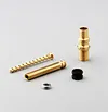 P140 Piston Fountain Pen &ndash; Transparent Resin Body | Size 8 Fine/Medium Nib | Brass Piston System | Pen Case