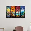 （AB/Square Drills)Four Seasons-Full Diamond Painting 65*40CM