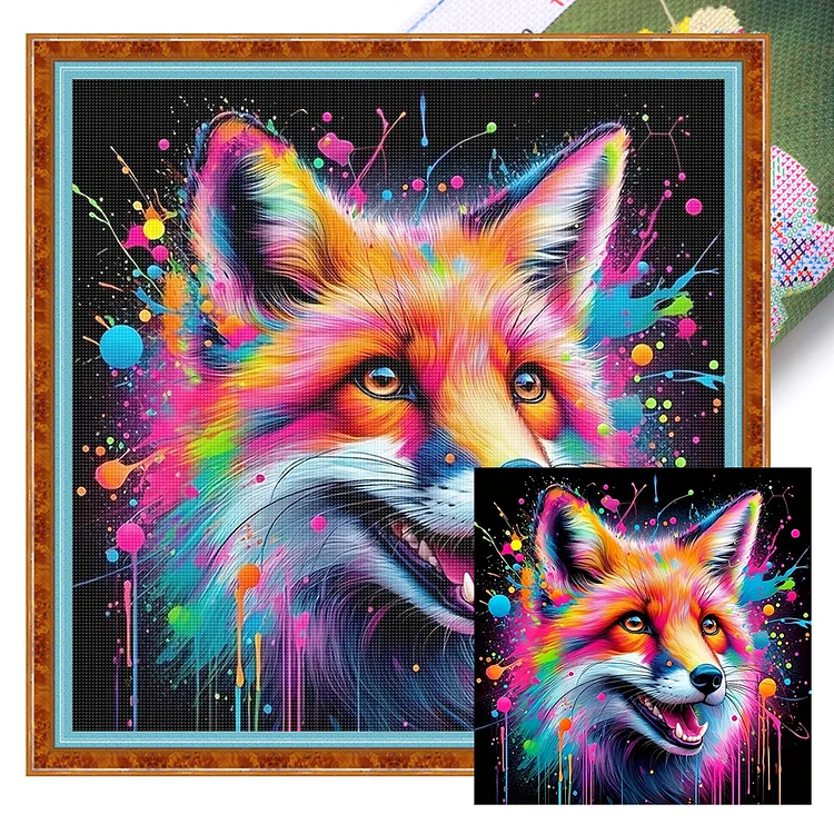 【Yishu Brand】Fox (40*40cm) 11CT Stamped Cross Stitch gbfke