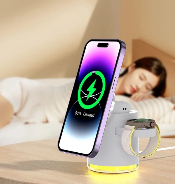 Magnetic 3-in-1 Wireless Charger