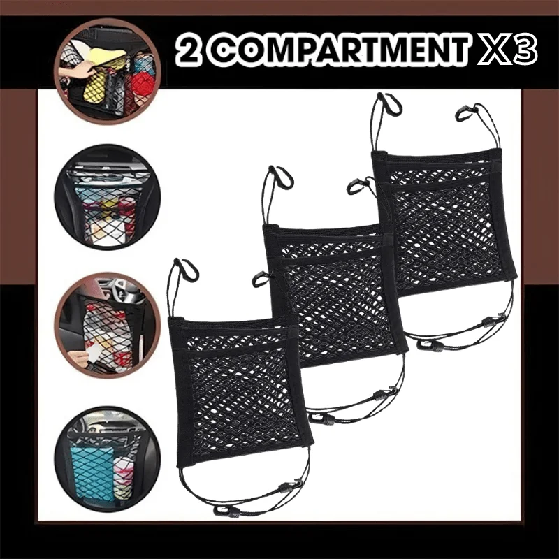 Netting Bag - (Car must-have) Universal Elastic Mesh Net trunk Bag