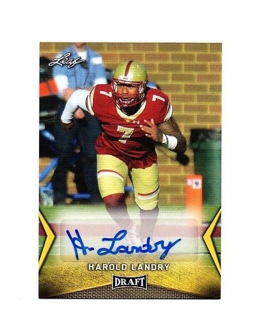 Harold Landry Boston College Eagles signed autograph 2018 Leaf Draft rookie card