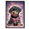 (US Local)Puppy Special Shaped A5 5D DIY Diamond Art Painting Notebook Kit for Friends