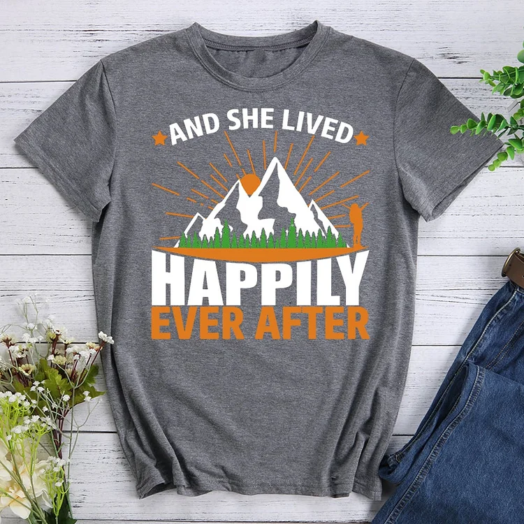 And She Lived Happily Ever After T-shirt Tee -012955