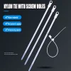 100PCS Zip Ties with Screw Hole Circular Hole Tie-Delis666-Adracos
