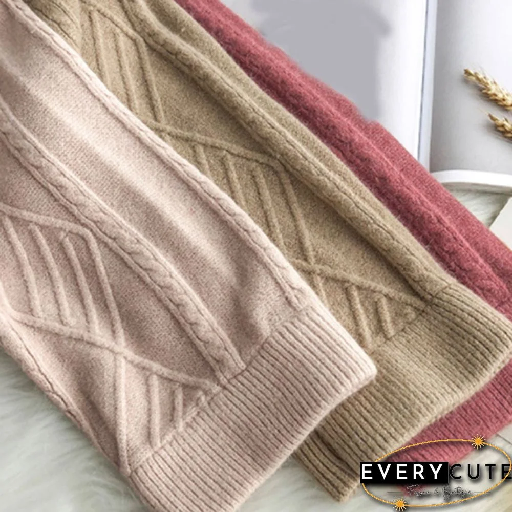 Women Two Piece Outfits Autumn New Fashion Temperament Commuter Suit Thick Sweater Pants Women Retro Knit Elegant 2 Sets