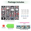 8Pcs Schädel - 5d DIY Handwerk Lesezeichen