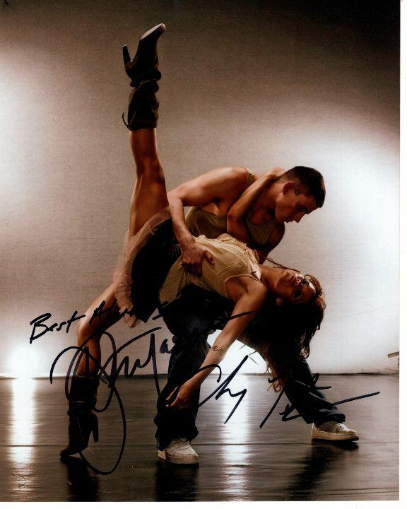 CHANNING TATUM & JENNA DEWAN TATUM Signed Autographed STEP UP Photo Poster painting