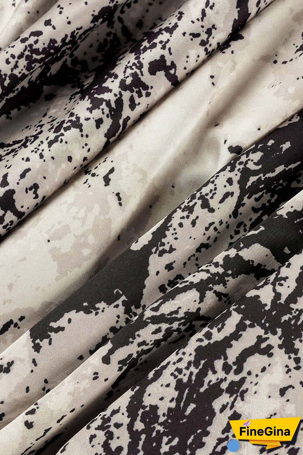 Black Sexy Print Bandage Patchwork Asymmetrical V Neck One Step Skirt Dresses