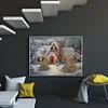 >SALE<Snow House 5D Diamond Painting Rhinestone Full Square Drill for Room Decoration