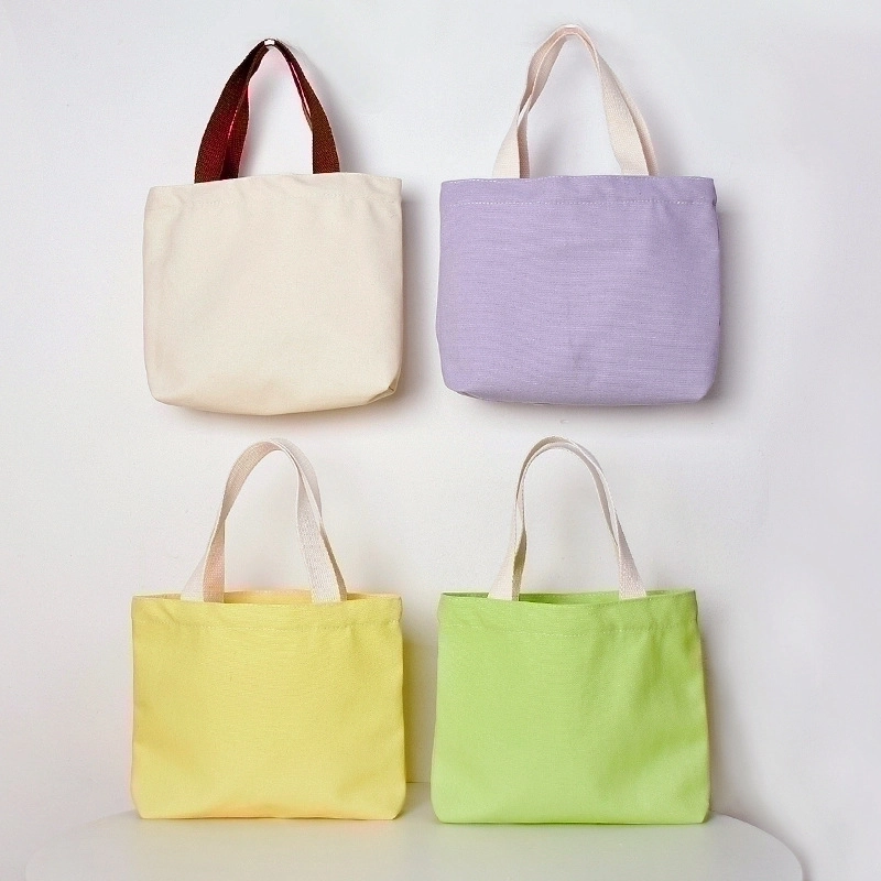 Women's Vacation Solid Color Canvas Shopping Bags