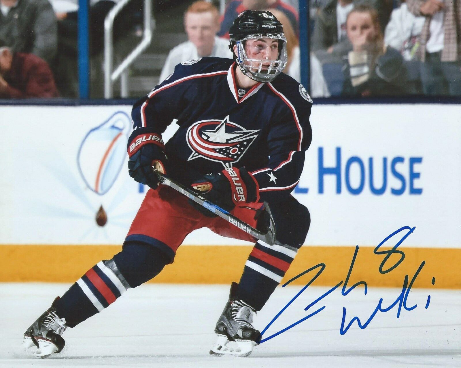 Zach Werenski Signed 8x10 Photo Poster painting Columbus Blue Jackets Autographed COA G