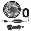 USB Car Fan 360 Rotatable Rear Seat Fan Car Cooling Fan for Sedan SUV Truck Van