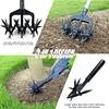 2 in 1 Garden Aerator Garden Soil Scarifier Rotary Tiller Rotary Cultivator Tool