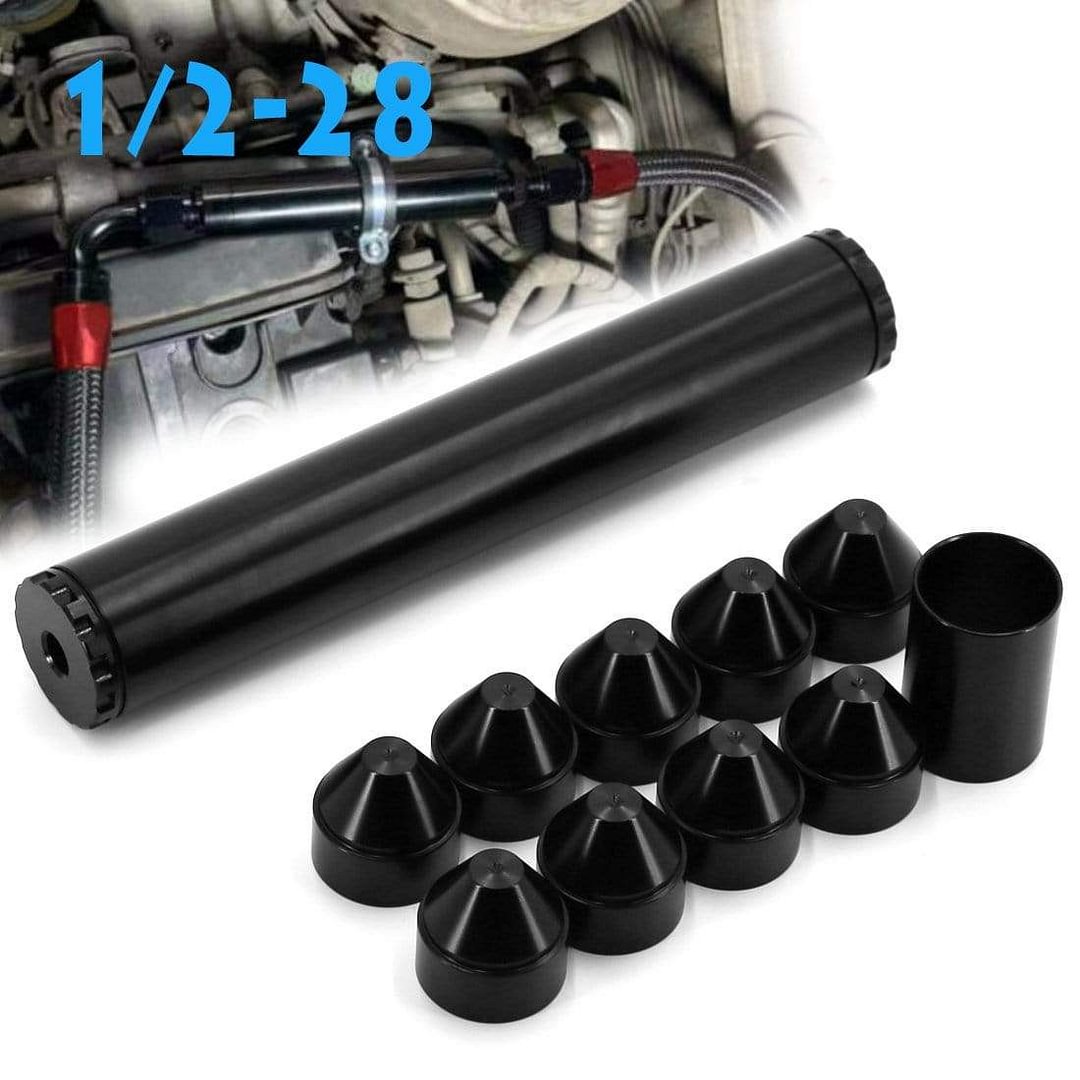 10 Inch Standard Fuel Filter 1 2 28 New Model Aluminum Titanium Black