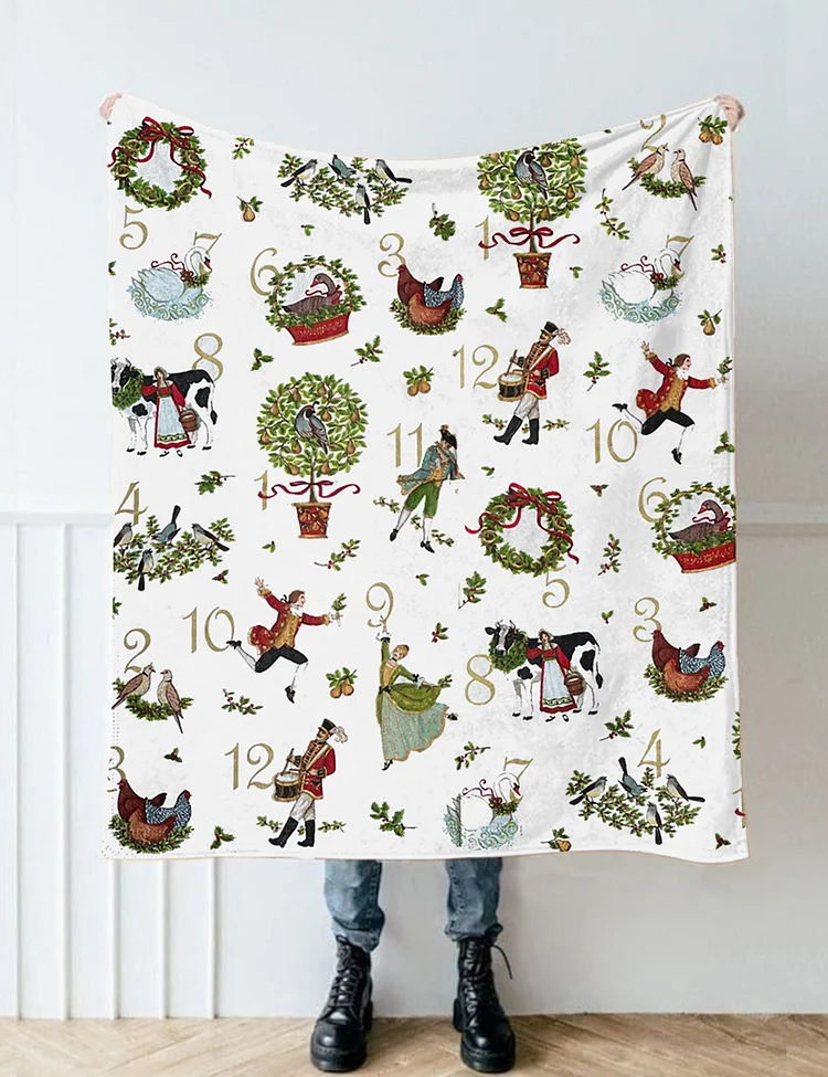 12 Days Of Christmas Blanket