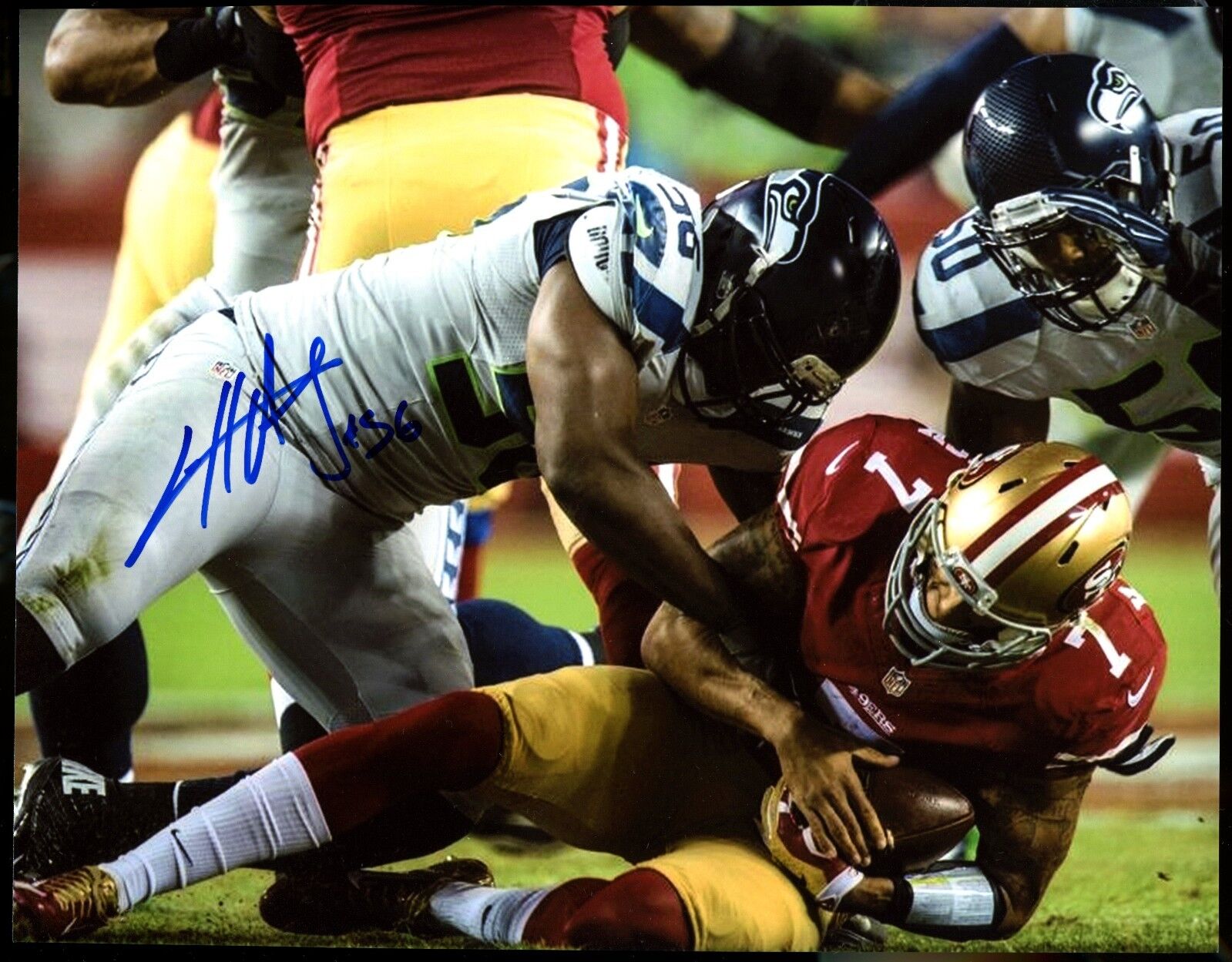 Cliff Avril 8x10 Photo Poster painting #17 Autographed Signed AUTO Seahawks SB XLVIII Champion