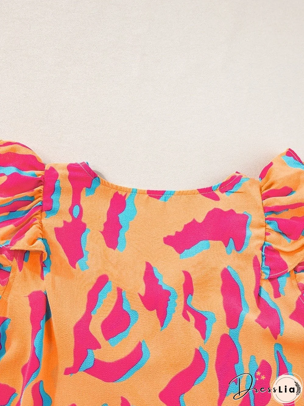 Casual Ruffle Sleeve Blouse