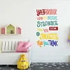 Colorful Inspiration Quote Wall Sticker Home Studio Kids Room Decor