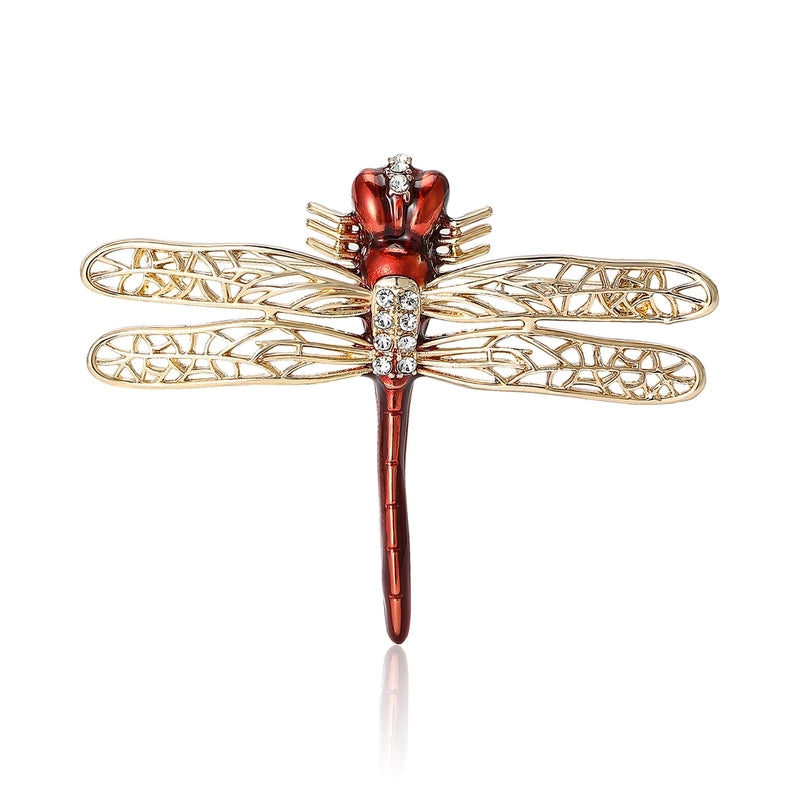 Modern Style Pin Dragonfly Alloy Enamel Women’s Brooches