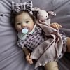 20" Reborn Cloth Body Girl Cute Truly Handmade Reborn Doll Blika with Heartbeat💖 & Sound🔊 - RBBI-Myrebornbabydoll&reg; Myrebornbabydoll&reg;