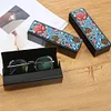 DIY Leather Diamond Painting Glasses Storage Case Mosaic Kit (Q32 Flower)