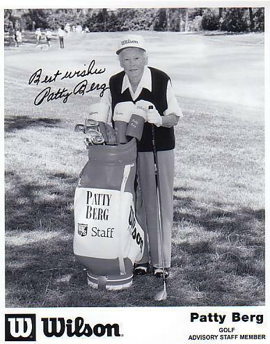 Patty Berg Golf SIGNED AUTOGRAPHED 10 X 8