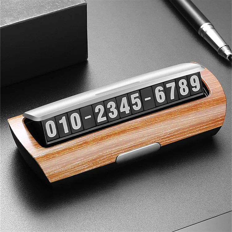 Phone Number Sign Luminous Creative Car Interior