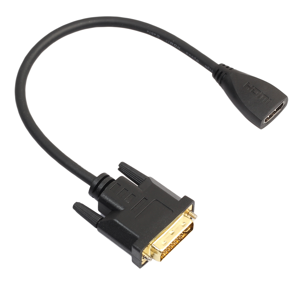 

DVI-D 24+1 Pin Male to HDMI-compatible Female Adapter Converter Cable for HDTV 1080P, 501 Original