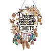 DIY Acrylic Special Shape Diamond Painting Dreamcatcher Letter Ornaments Hanging Kit