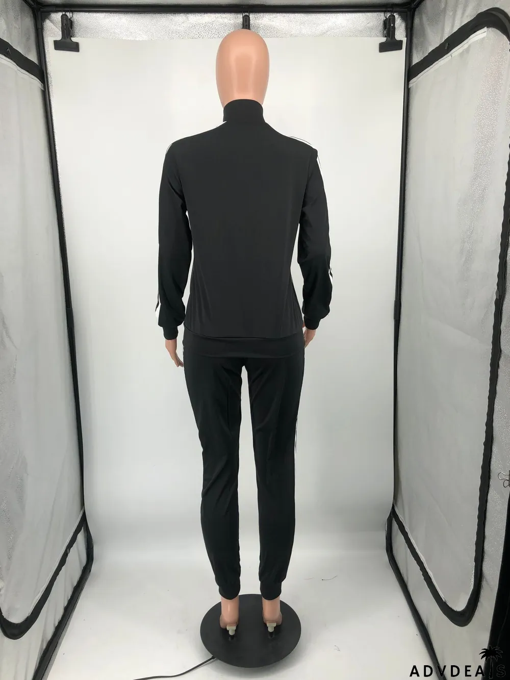 Custom Logo Women's Customized Printing Fashion Casual Patchwork Tracksuit Two-Piece Pants Set