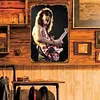 Eddie van halen - Panneaux en &eacute;tain m&eacute;tallique(20*30cm/30*40cm) - Musique